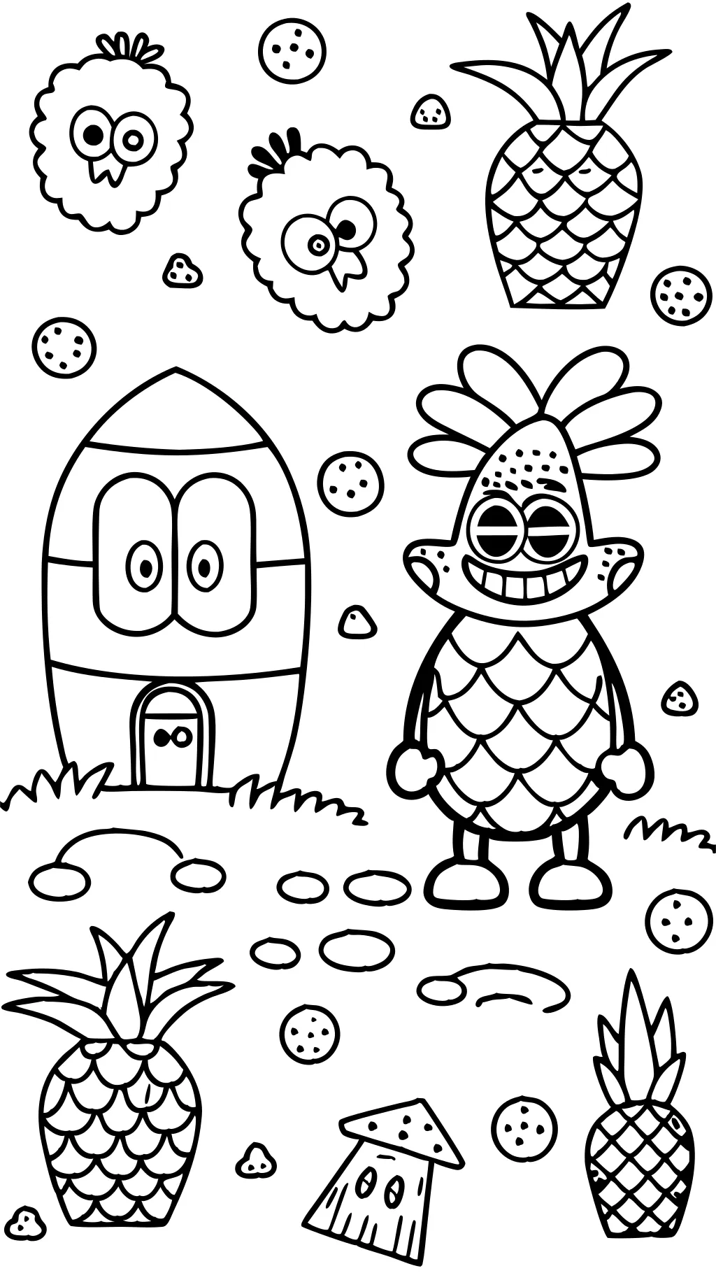 spongebob squarepants printable coloring pages